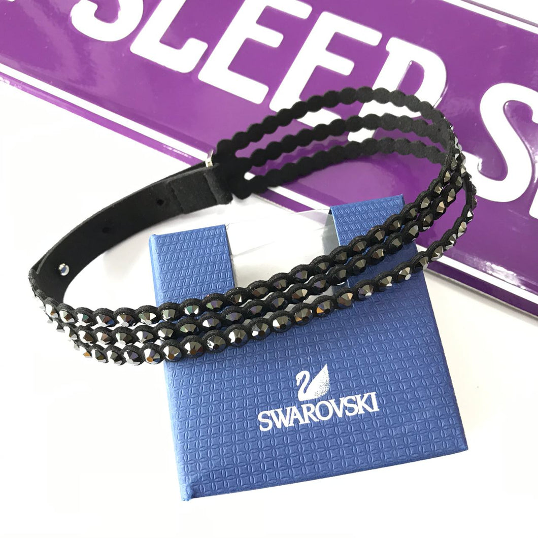 LA SENJA Swarovski Red Crystal Bracelet, Black Bracelet, Slake Bracelet,  Multi Wrap Bracelet, Multistrand Bracelet, Adjustable : Amazon.co.uk:  Handmade Products